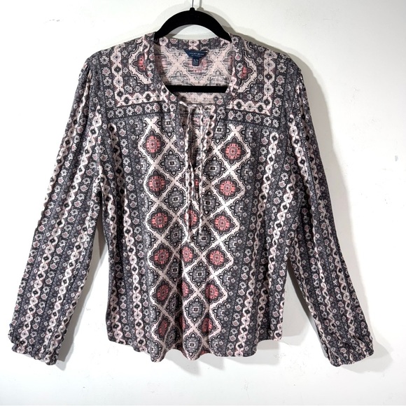Lucky Brand Tops - Lucky Brand Bohemian Floral Cotton Modal Top